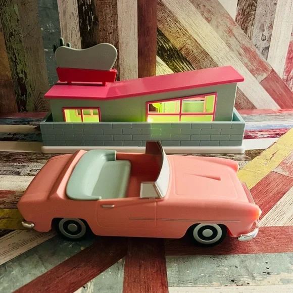 Target Bullseye 2024  Pink Cadillac and Desert Hotel Light Up Decor NWOT Pink - Picture 3 of 8